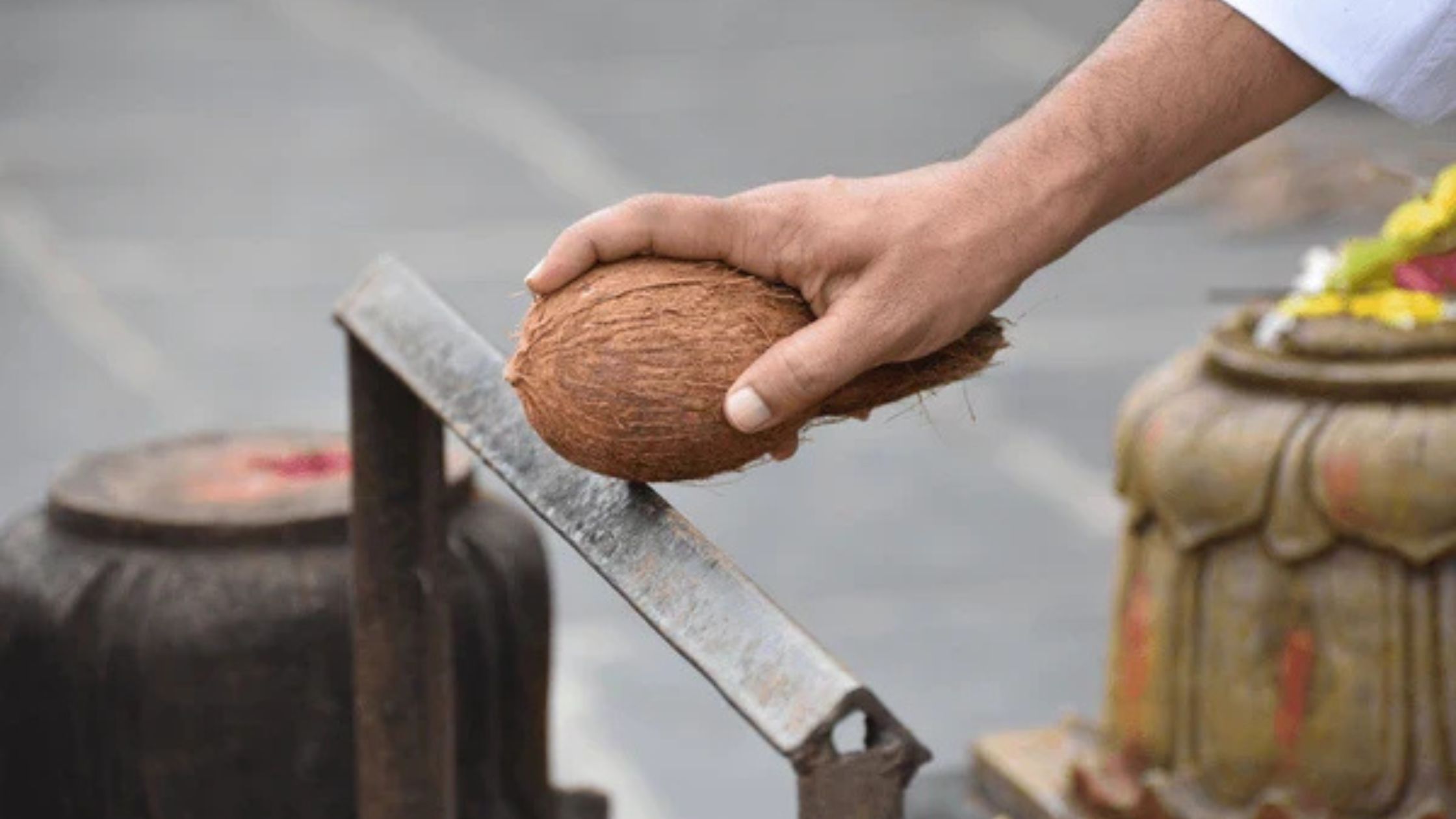 Why Do We Break a Coconut Before Pooja? The Hidden Science of Ego, Surrender, and Sacred Symbolism